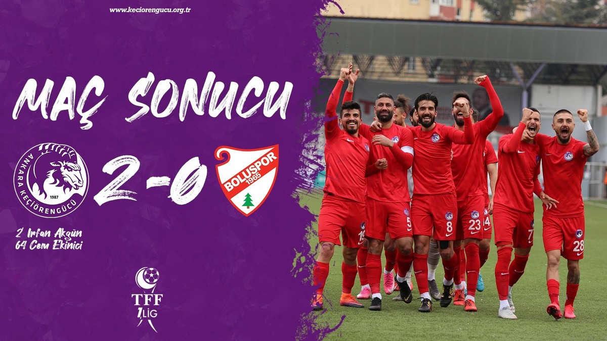 Ankara Keçiörengücü - 2  Beypiliç Boluspor - 0
