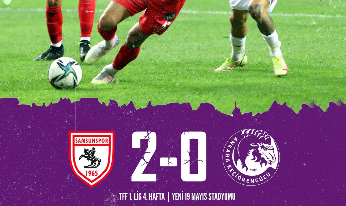 Yılport Samsunspor: 2 - Ankara Keçiörengücü: 0